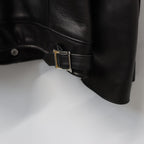 DOUBLE RIDERS LEATHER JACKET ( TYPE-2 ) #BLACK [25FW-WMO-BL03]