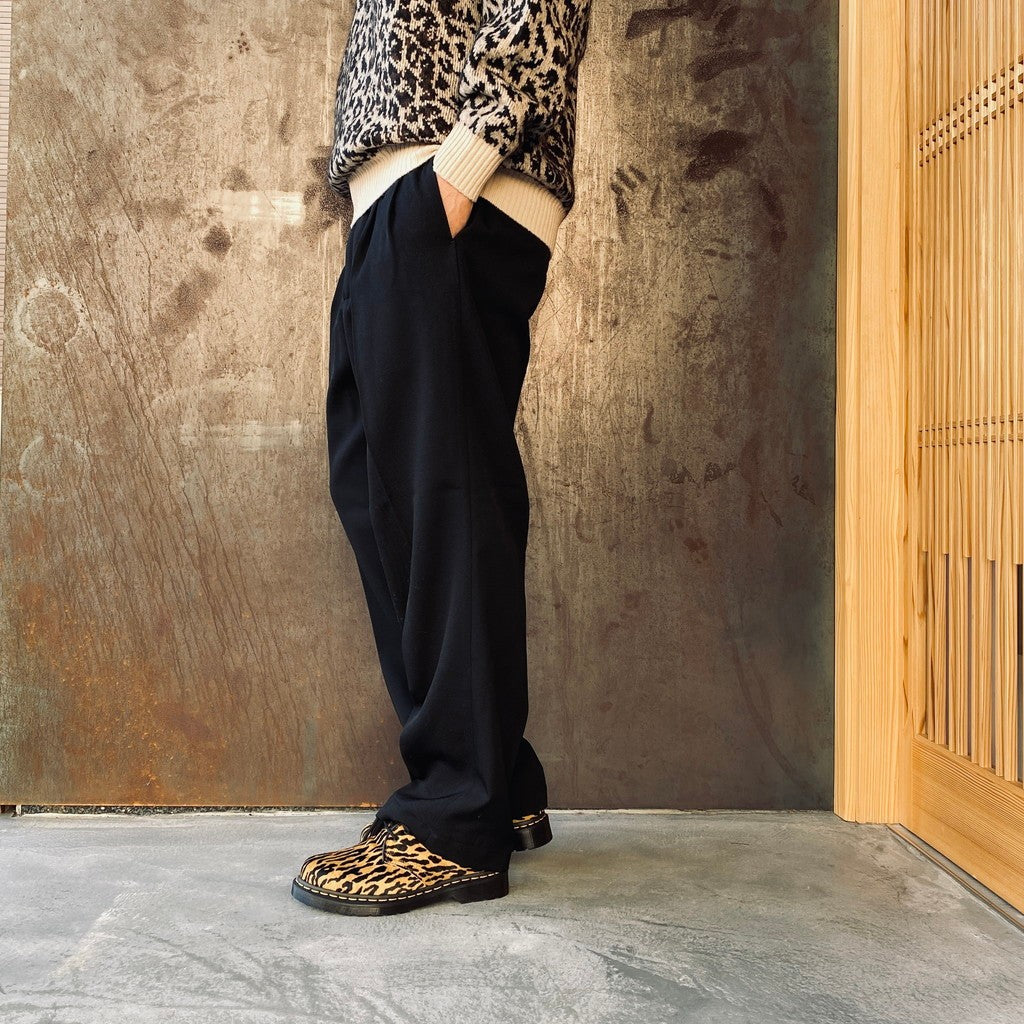 DOUBLE PLEATED CHINO TROUSERS ( TYPE-2 ) #BLACK [25FW-WMP-PT02