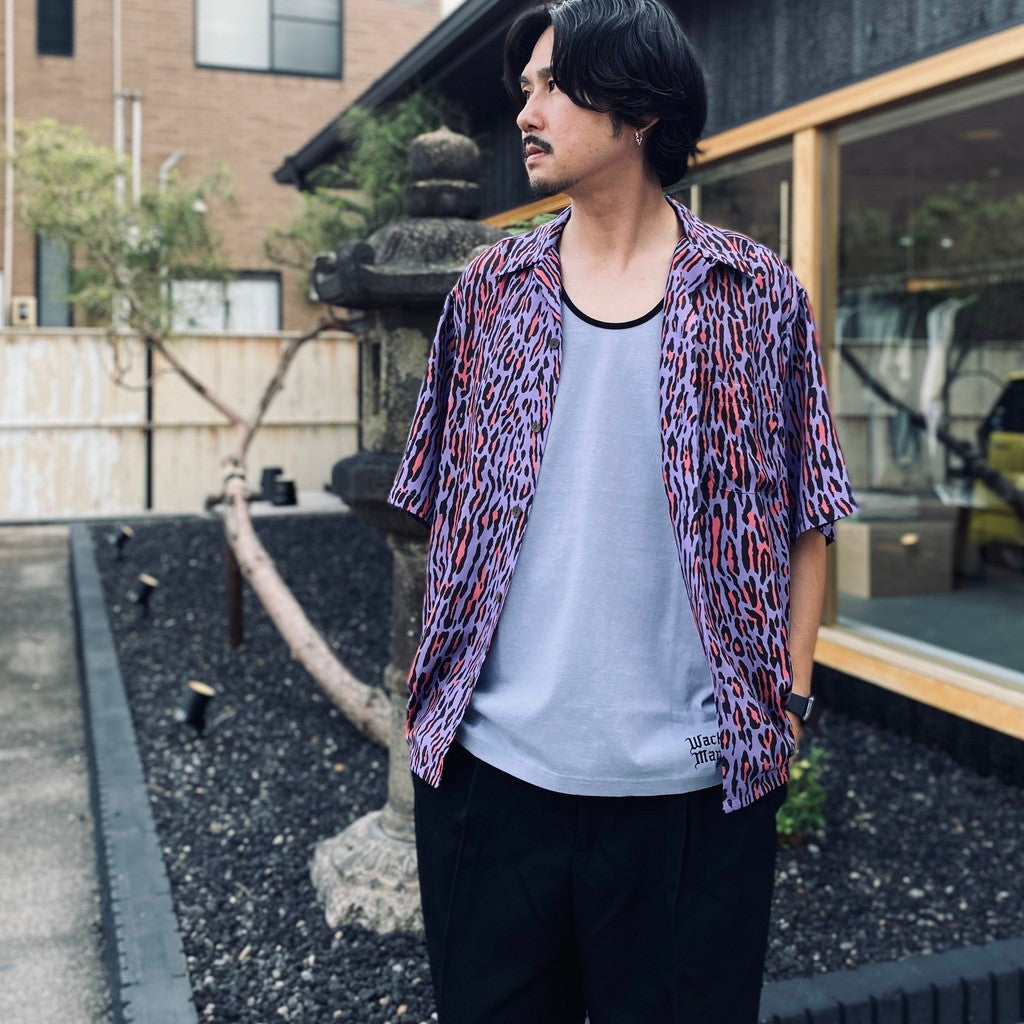 HAWAIIAN SHIRT S/S ( TYPE-4 ) #PURPLE [26SS-WMS-HI06]