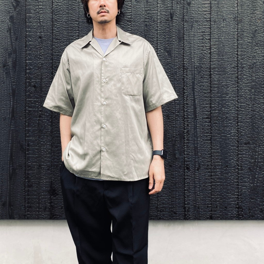 OPEN COLLAR SHIRT S/S ( TYPE-2 ) #GRAY [26SS-WMS-OC19]