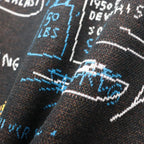 JEAN-MICHEL BASQUIAT | CARDIGAN ( TYPE-1 ) #ONE [BASQUIAT-WM-KN14]