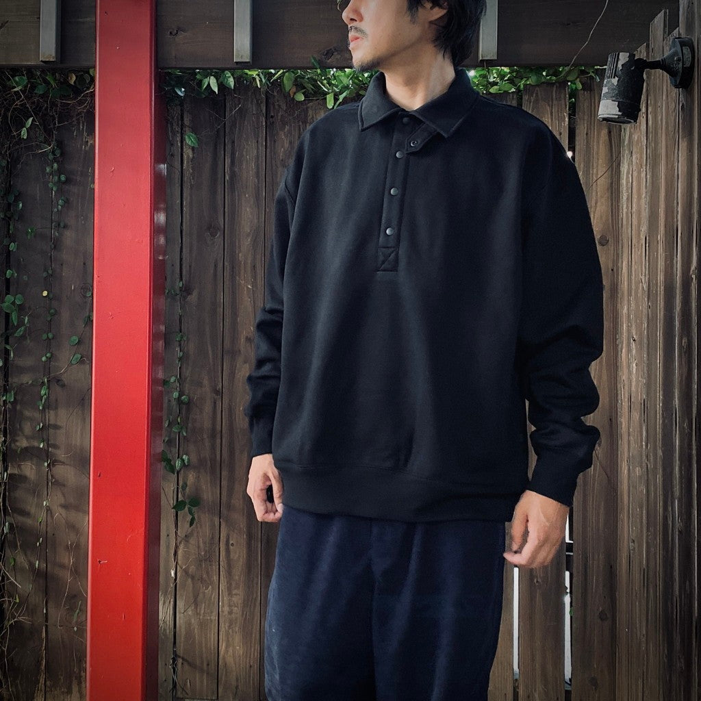 TECH SWEAT SNAP PULLOVER #BLACK [BE-53025W] – cocorozashi