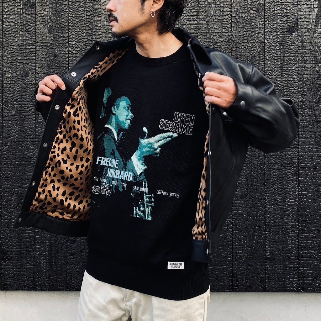 LEATHER TRUCKER JACKET ( TYPE-2 ) #BLACK [25FWE-WMO-BL02]