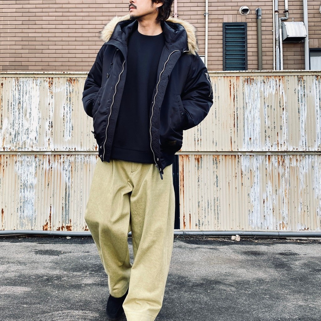 2TUCK WIDE PANTS（DENIM） #PISTACHIO [AY-1026B]
