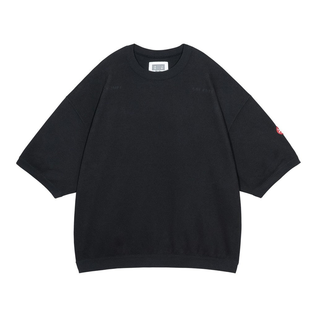 DBL KNIT SHORT SLEEVE CREW NECK #BLACK [CES29CS23]