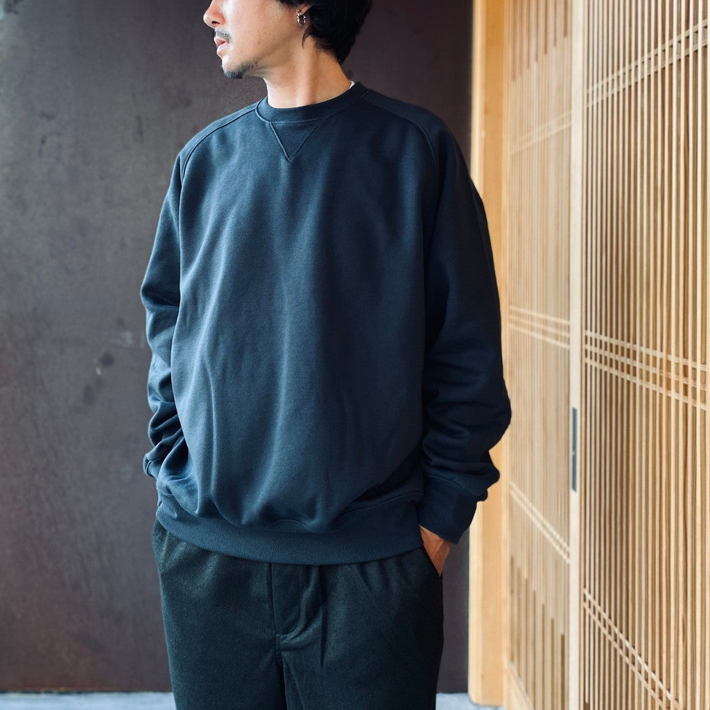 TECH SWEAT CREW FREEDOM SLEEVE #INK BLACK [BE-51026W]