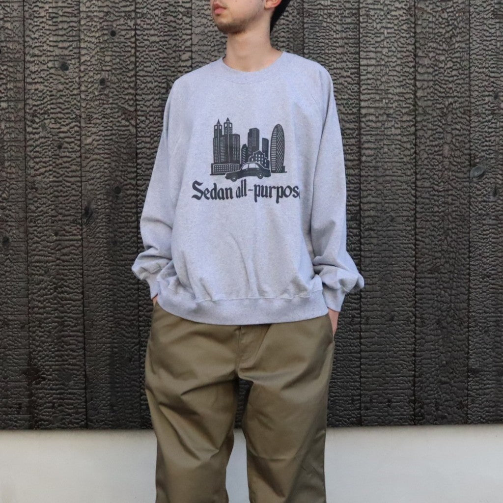 Skyscrapers Sweatshirts #Top Grey [SD26F-CT05]