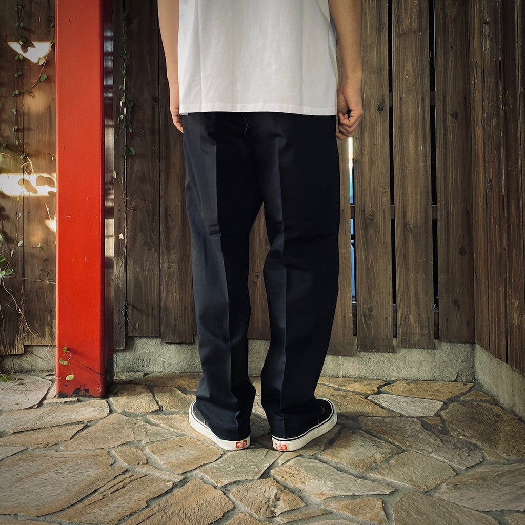 DOUBLE PLEATED CHINO TROUSERS #NAVY [25SS-WMP-PT13]