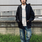 編織皮革連身工作服 #黑色 [BW252-BLC]