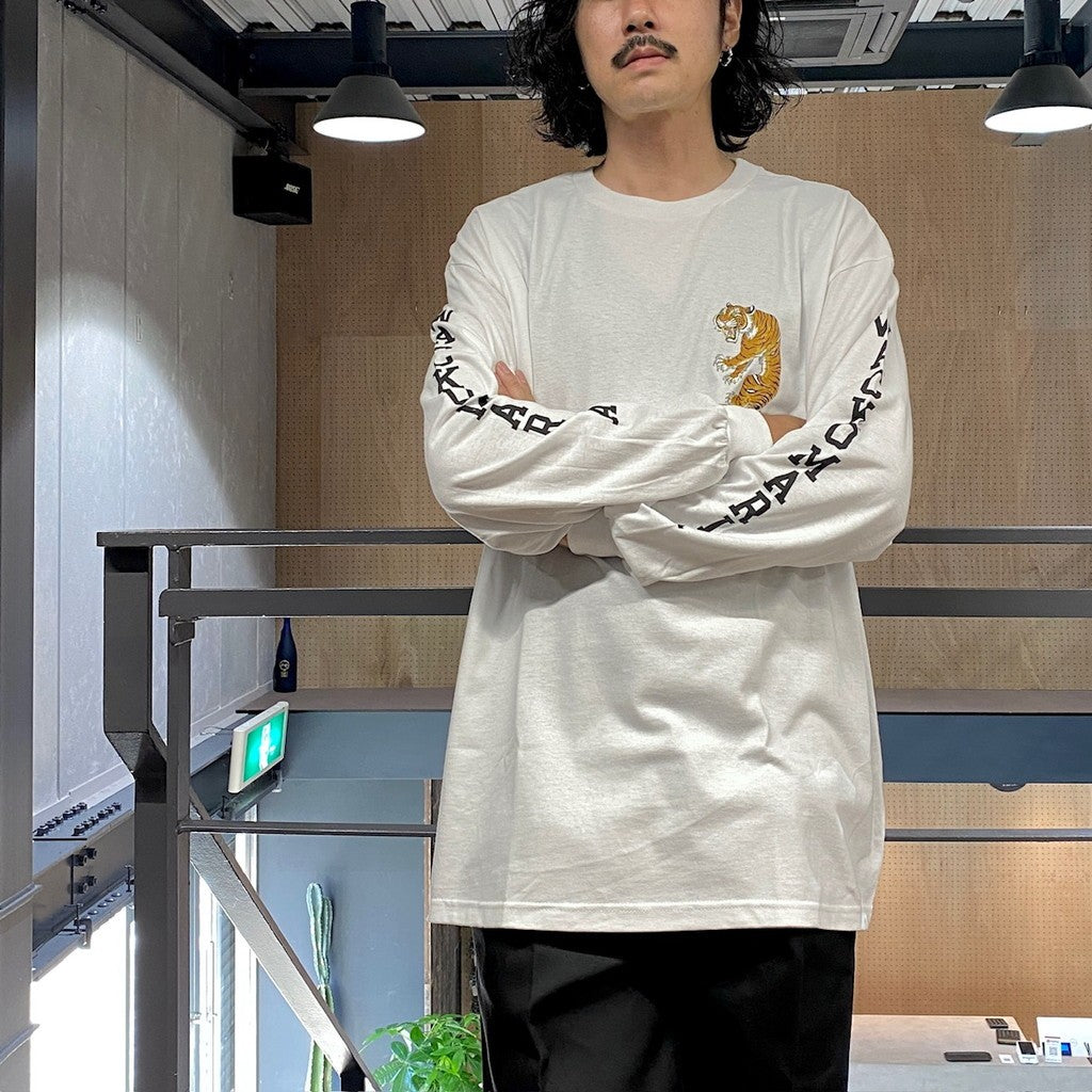 TIM LEHI | CREW NECK LONG SLEEVE T-SHIRT ( TYPE-2 ) #WHITE [24FW-WMT-LT02]