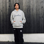 MLB | NY | HEAVY WEIGHT PULLOVER HOODED SWEAT SHIRT ( TYPE-1 ) #GRAY [MLB-WM-SS01]