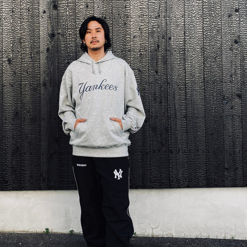 MLB | NY | HEAVY WEIGHT PULLOVER HOODED SWEAT SHIRT ( TYPE-1 ) #GRAY [MLB-WM-SS01]