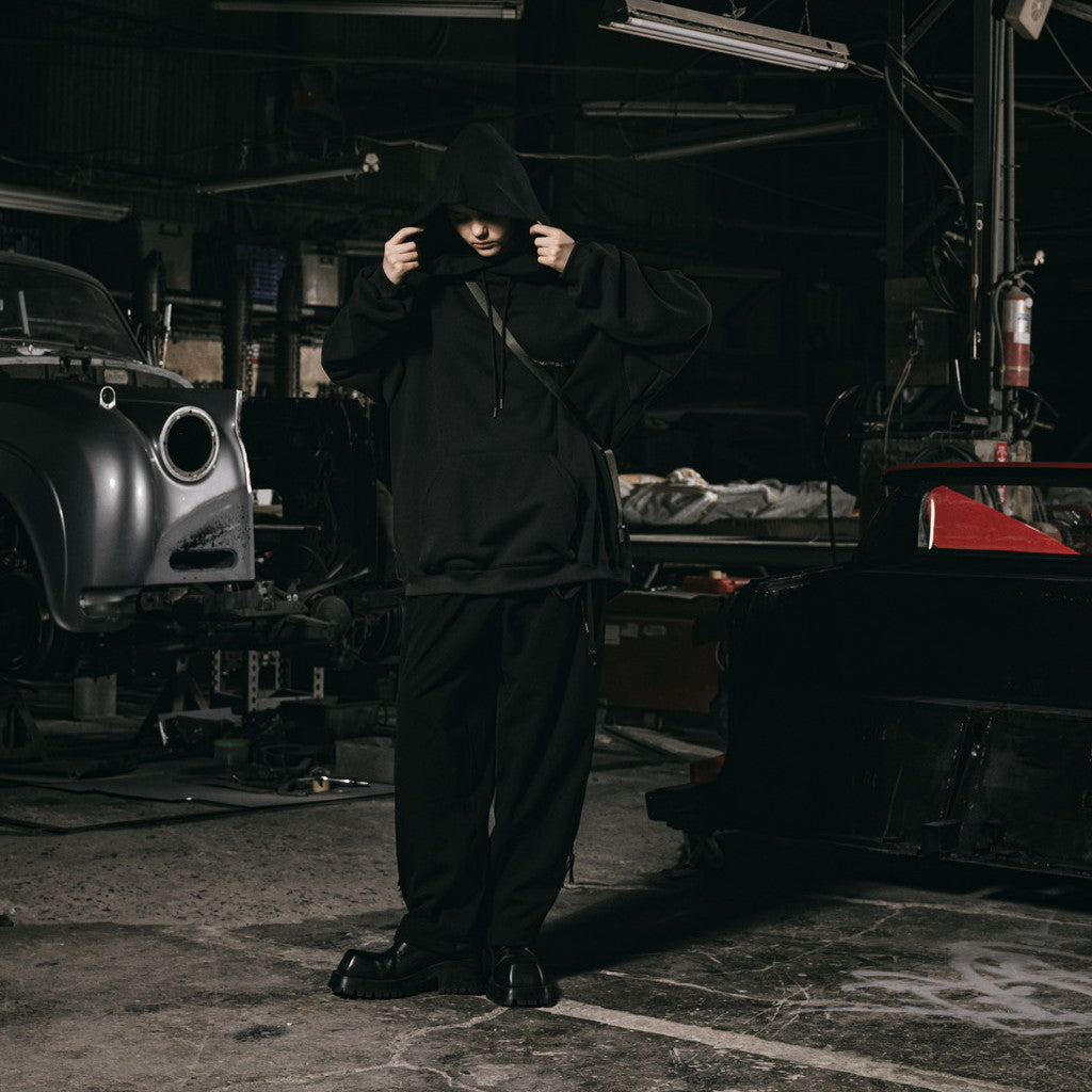 "G7-H1" 陰影漆連帽衫 #BLACK [GOOPI-23AW-OCT-03]