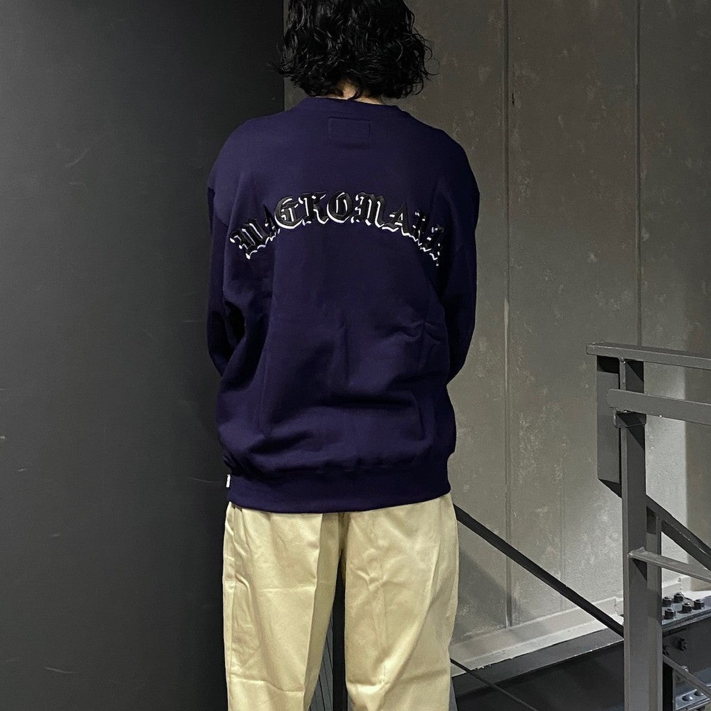 MIDDLE WEIGHT CREW NECK SWEAT SHIRT ( TYPE-2 ) #PURPLE [24FW-WMC-SS08]