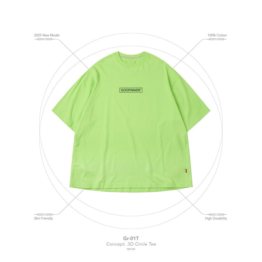 「Gr-01T」 Concept. 3D Circle Tee #NEON [GOOPI-25SS-JUN-04]