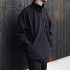 野戰抓絨半拉鍊衫 #K / 黑色 [NL62531]