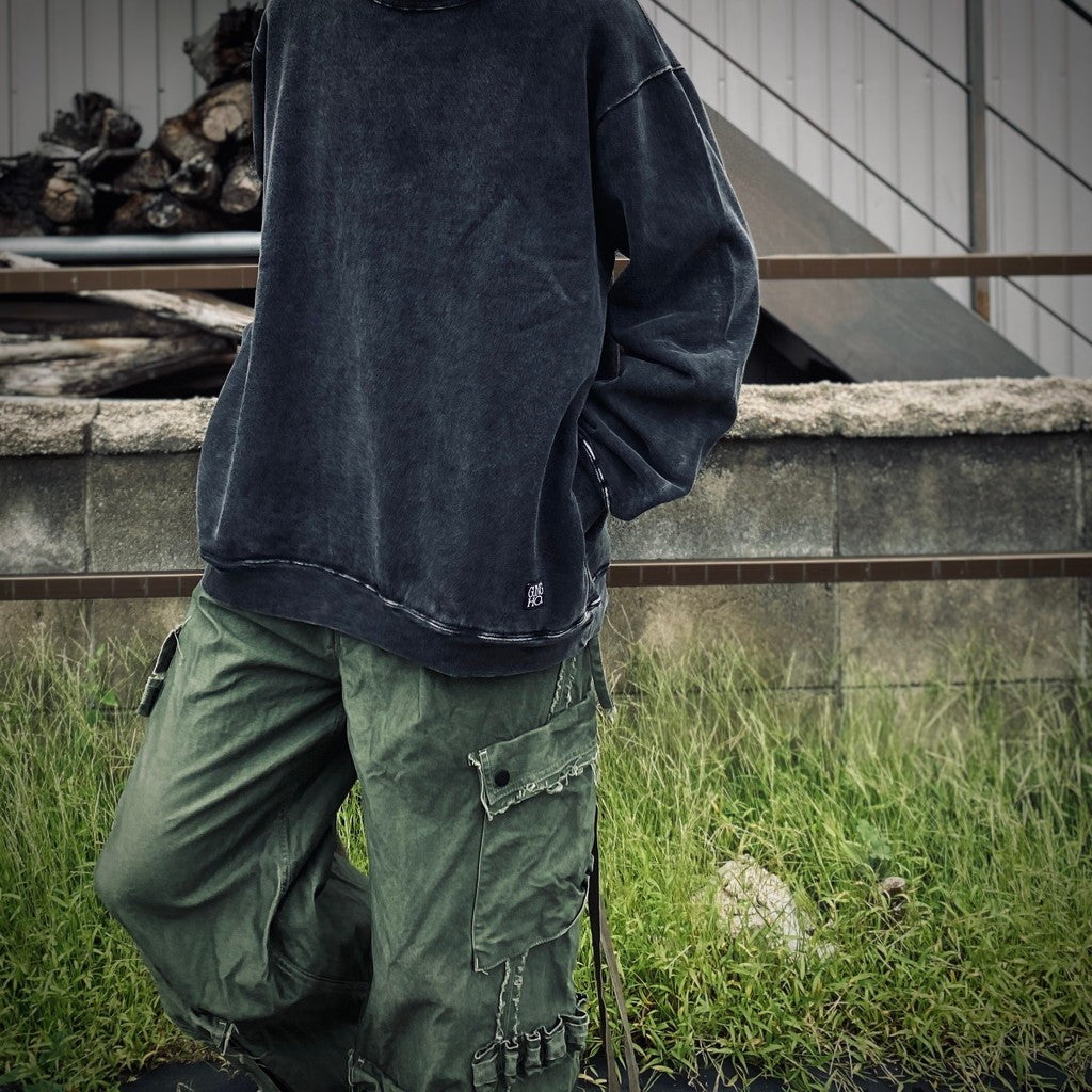 黑色高領運動衫 [GH5F006]