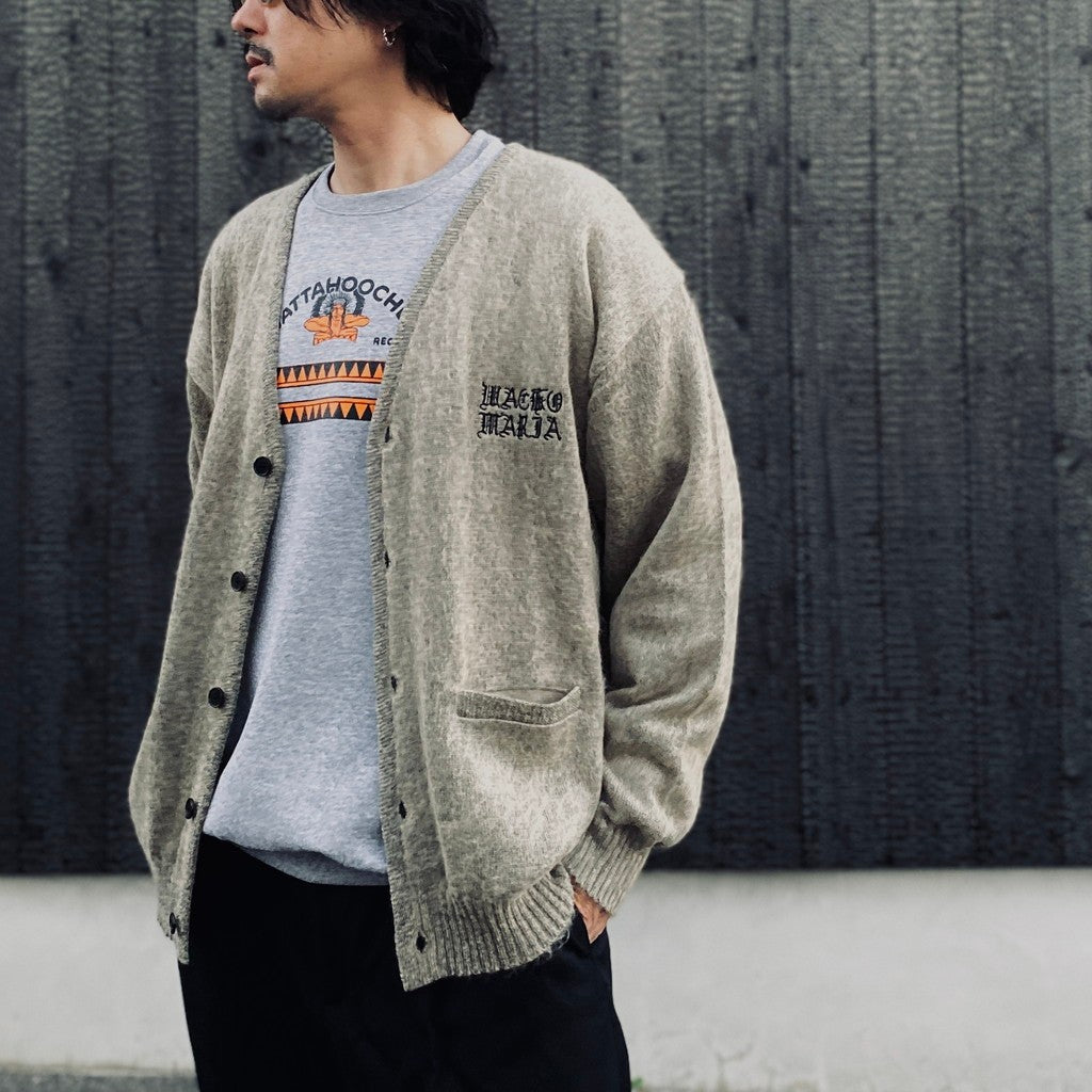 MOHAIR CARDIGAN #IVORY [26FW-WMK-KN09]