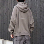 SOLID BIG HEAVY HOODY #KHAKI [CES29CS07]