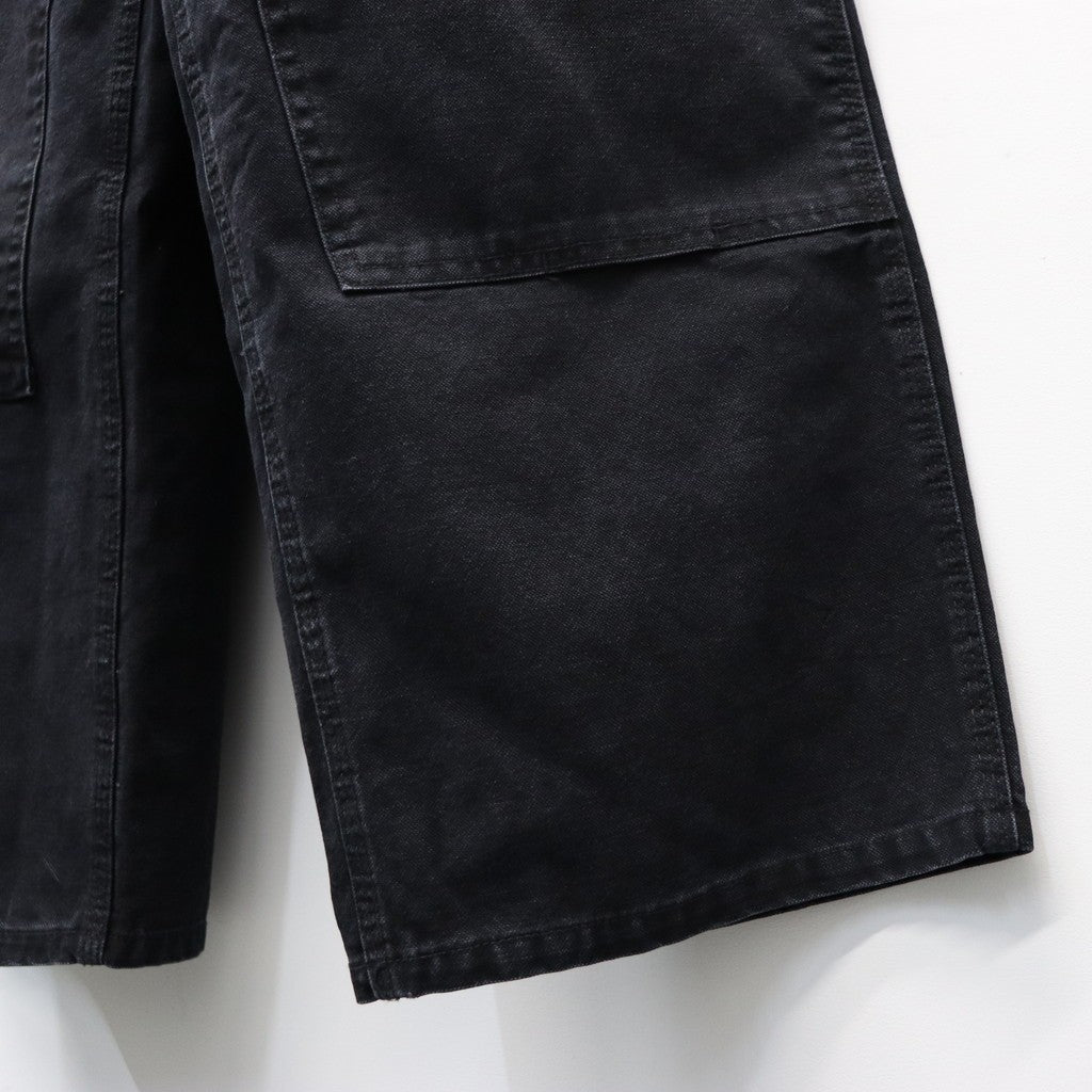 Vintage Washed Double Knee Pants #Black [SD26S-PT04]