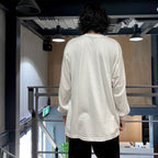 TIM LEHI | CREW NECK LONG SLEEVE T-SHIRT ( TYPE-3 ) #WHITE [24FW-WMT-LT03]