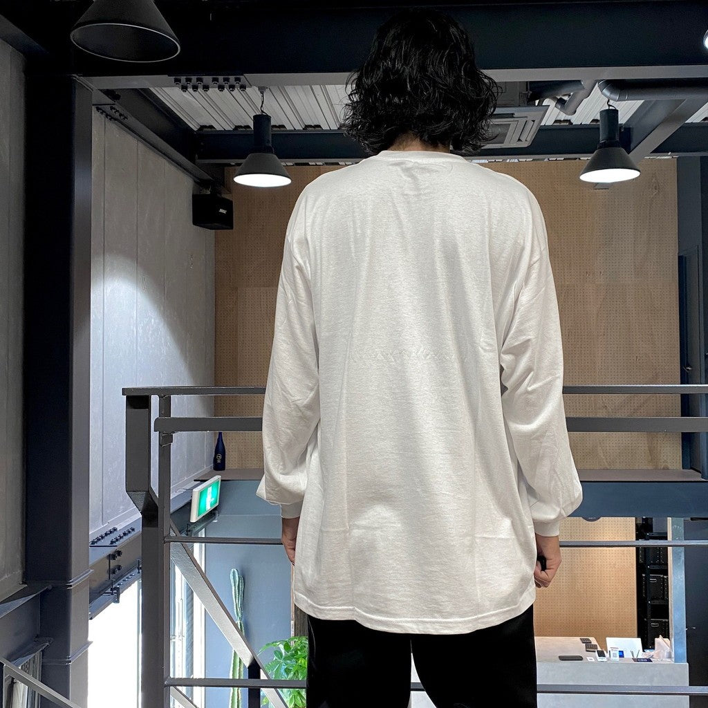 TIM LEHI | CREW NECK LONG SLEEVE T-SHIRT ( TYPE-3 ) #WHITE [24FW-WMT-LT03]
