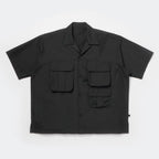 TECH MULTI TOOL POCKET SHIRT S/S SOLID #BLACK [BE-86026]