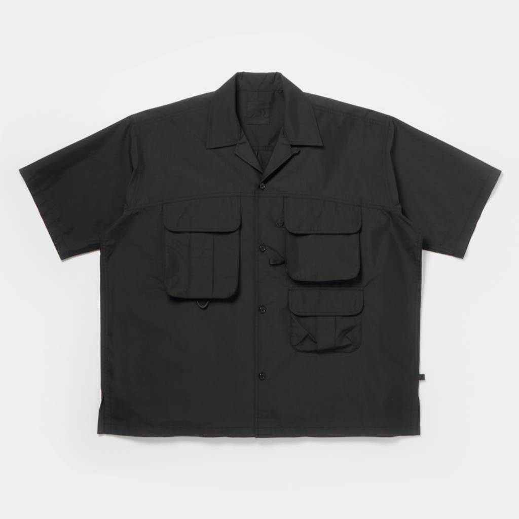 TECH MULTI TOOL POCKET SHIRT S/S SOLID #BLACK [BE-86026]
