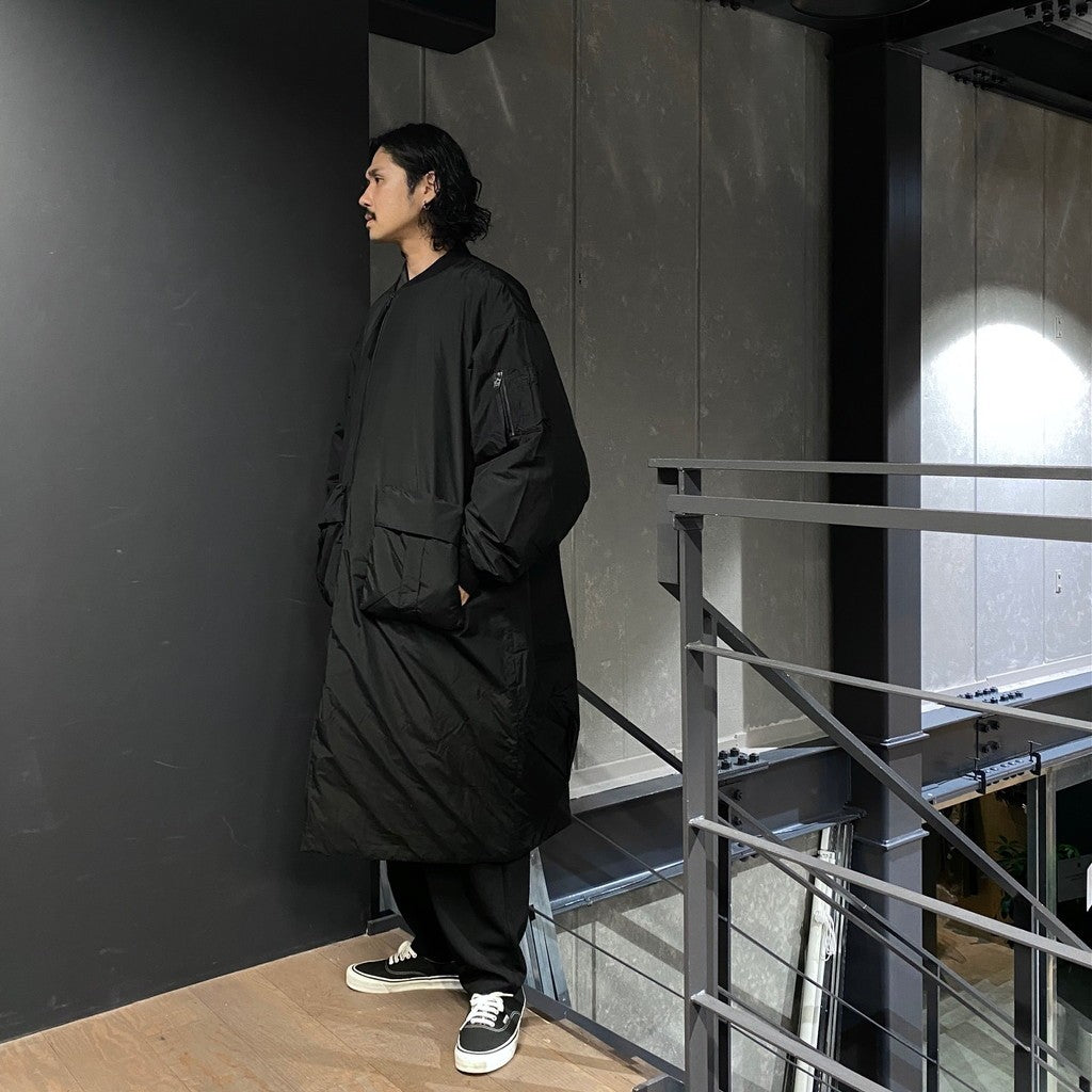 RECYCLED DOWN MA-1 LONG COAT #Black [FSU09242U0001]