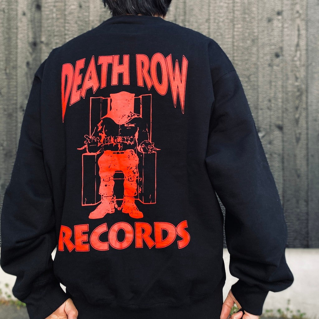 DEATH ROW RECORDS | HEAVY WEIGHT CREW NECK SWEAT SHIRT #BLACK