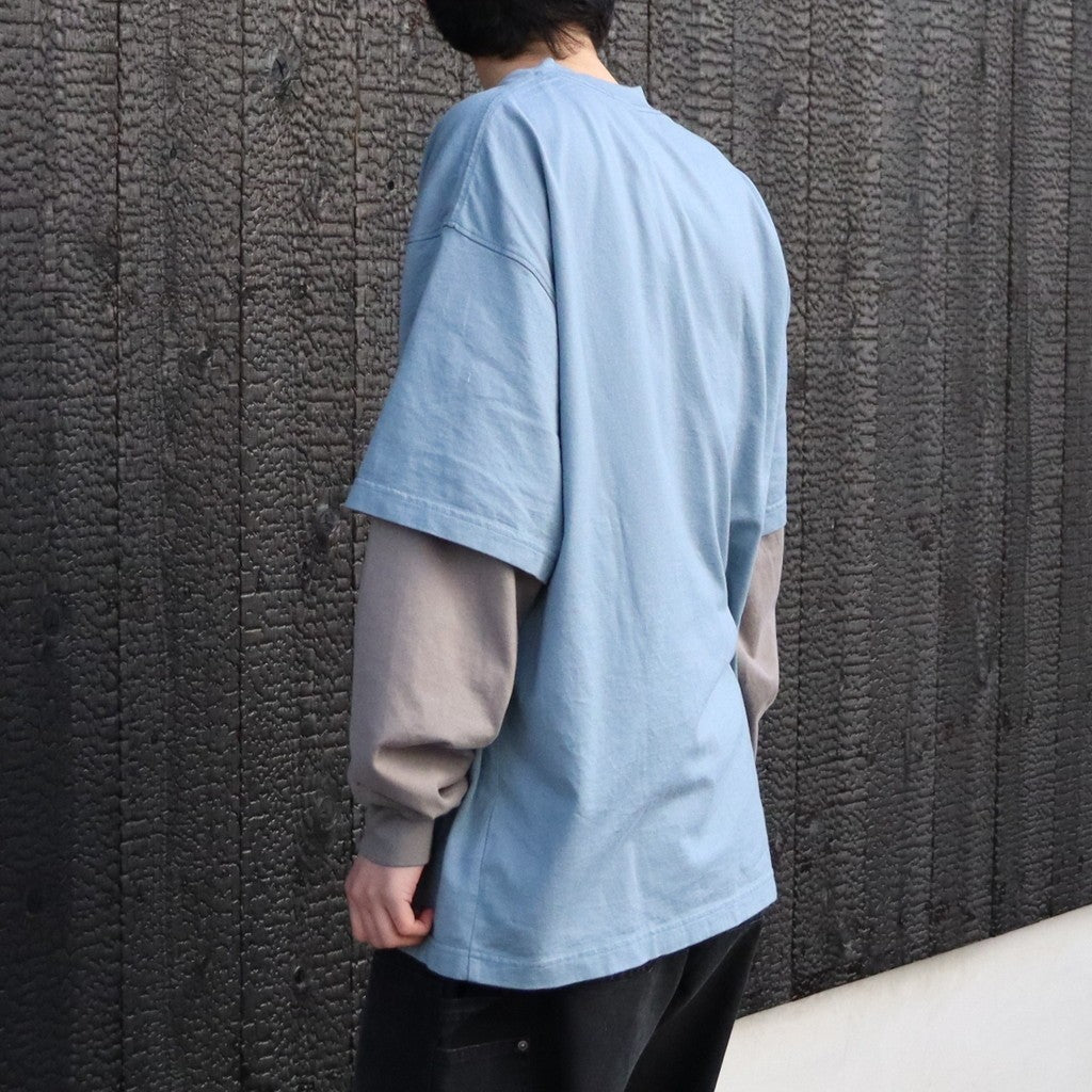 Skate Logo Layered L/S Tee #Slate x Grey [SD26S-CT05]