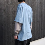 Skate Logo Layered L/S Tee #Slate x Grey [SD26S-CT05]