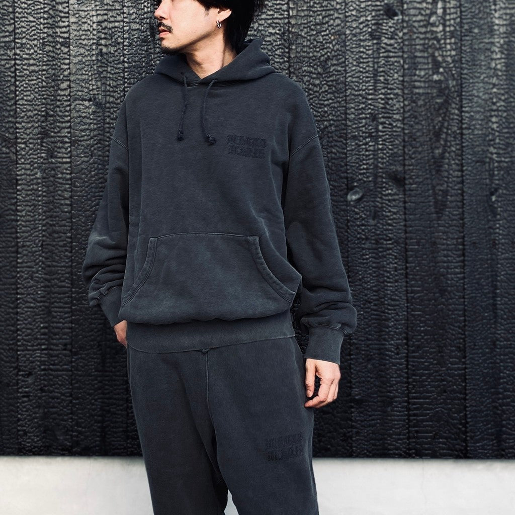 WASHED MIDDLE WEIGHT PULLOVER HOODED SWEAT SHIRT #GRAY [26SS-WMC-SS05]