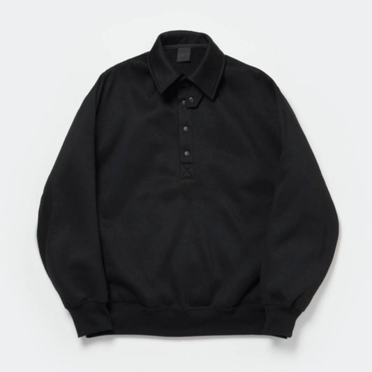 TECH SWEAT SNAP PULLOVER #BLACK [BE-53024W]