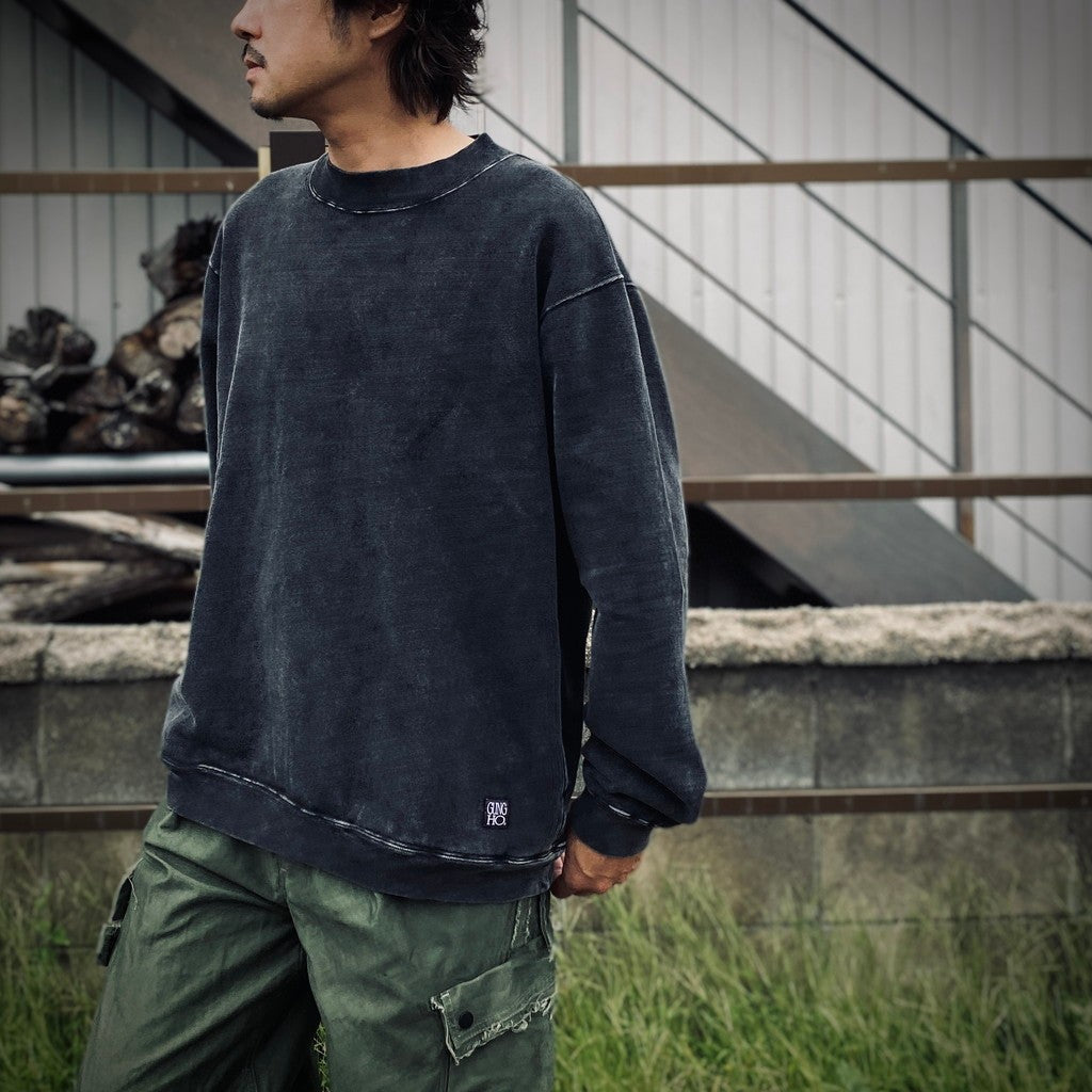 黑色高領運動衫 [GH5F006]