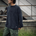 黑色高領運動衫 [GH5F006]