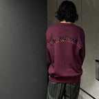 MIDDLE WEIGHT CREW NECK SWEAT SHIRT ( TYPE-2 ) #BURGUNDY [24FW-WMC-SS08]