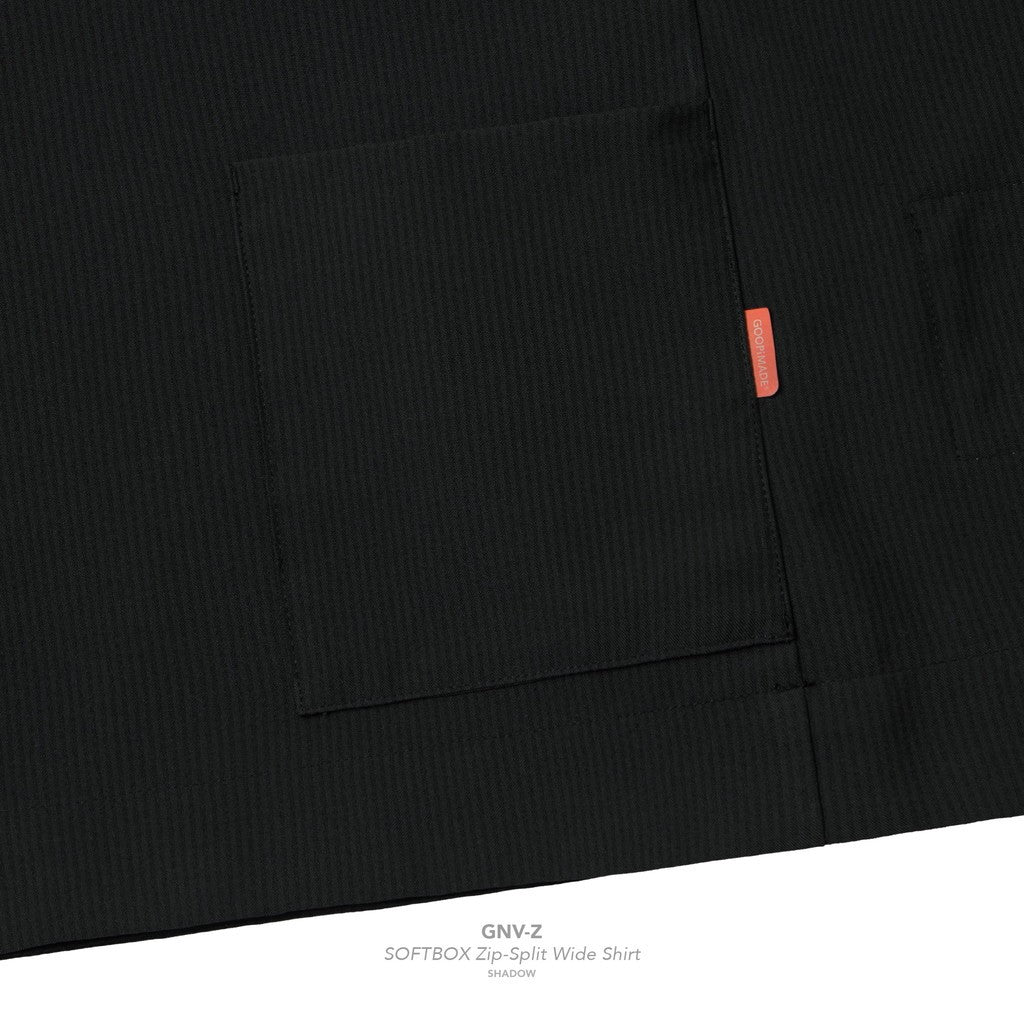"GNV-Z" SOFTBOX 拉鍊分離寬襯衫 #SHADOW [GOOPI-25SS-JUN-02]