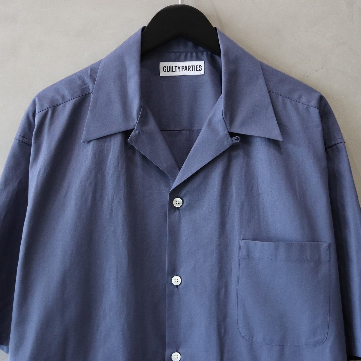OPEN COLLAR SHIRT S/S -TYPE 3- #NAVY [24SS-WMS-OC03]