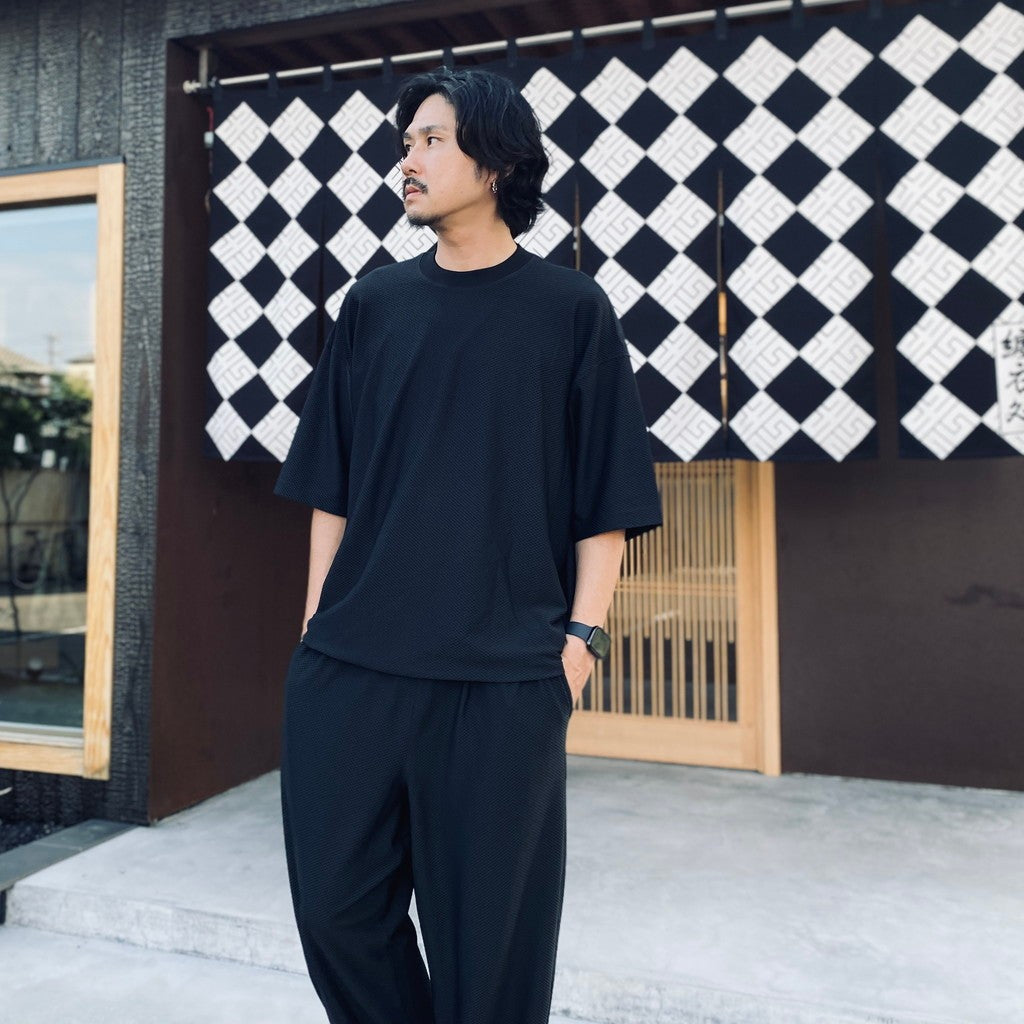 TECH MESH CREW S/S #BLACK [BE-40026W]