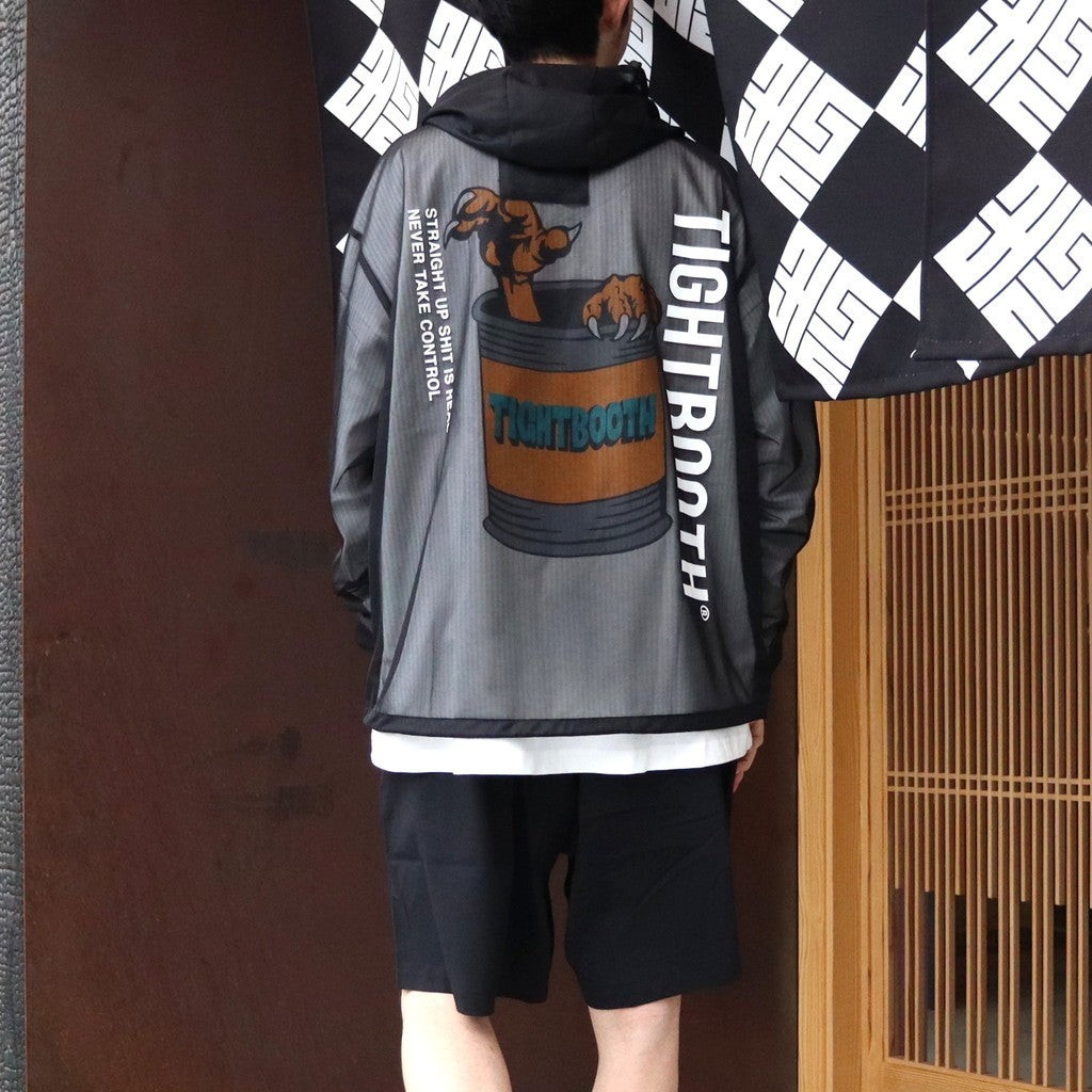 LABEL LOGO SHEER PARKA #Black [SS26-JK06]