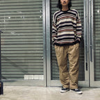 腰部束褲 #米色 [P2464303]