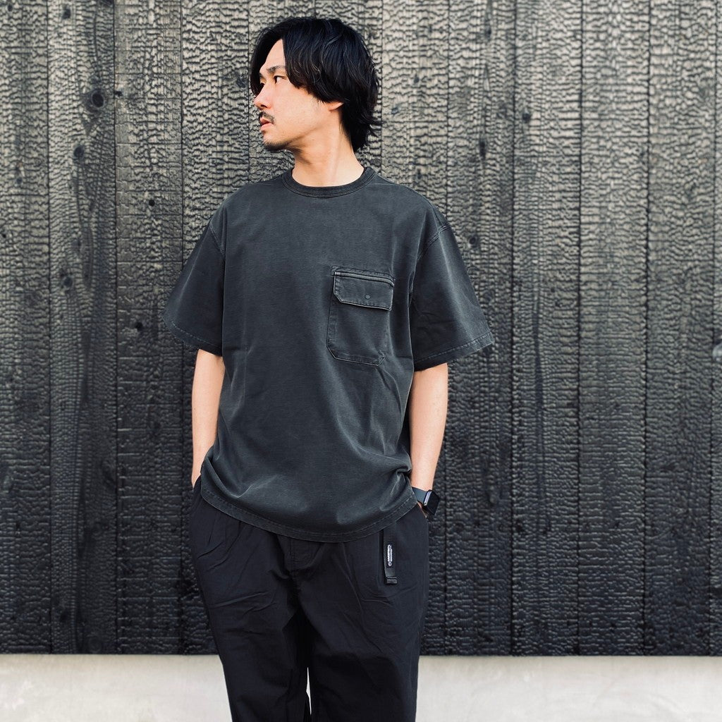 DYED POCKET HALF SLEEVE TEE #DARK GREY [HOD26-01-TS002]