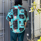 JEAN-MICHEL BASQUIAT | S/S HAWAIIAN SHIRT -TYPE 2- #ONE [BASQUIAT-WM-HI23]