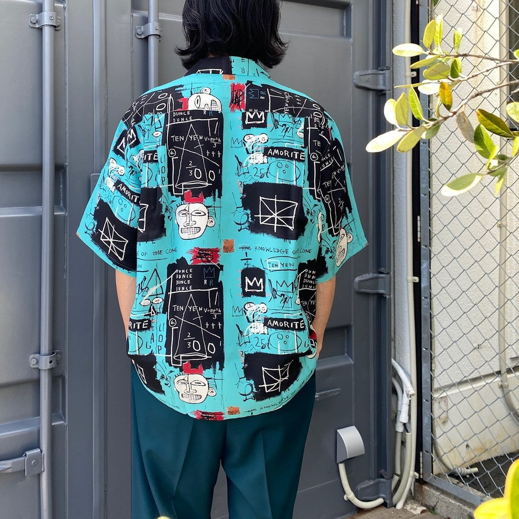 JEAN-MICHEL BASQUIAT | S/S HAWAIIAN SHIRT -TYPE 2- #ONE [BASQUIAT-WM-HI23]