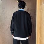 SWITCHING SHIRT L/S #BLUE [26FWE-WMS-OC05]