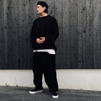 VELOUR BALLOON PANTS #Black [FW26-B01]