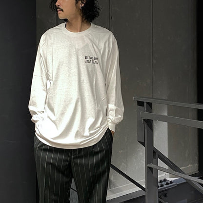 CREW NECK LONG SLEEVE T-SHIRT ( TYPE-1 ) #WHITE [24FW-WMT-LT04]