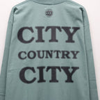 COTTON L/S T-SHIRT_CITY COUNTRY CITY #GREEN [CCC-261T002]