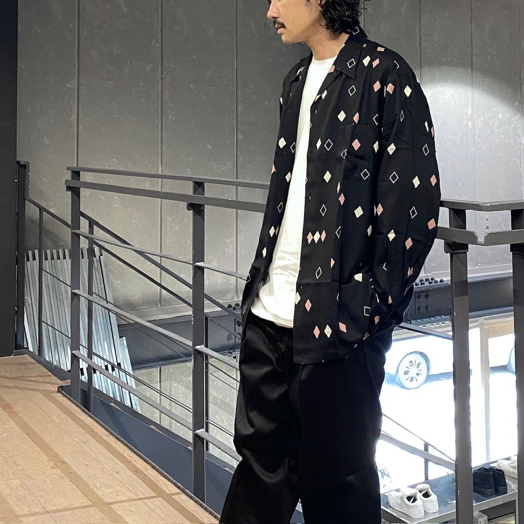 HAWAIIAN SHIRT L/S (TYPE-3) #BLACK [24FW-WMS-HI04]